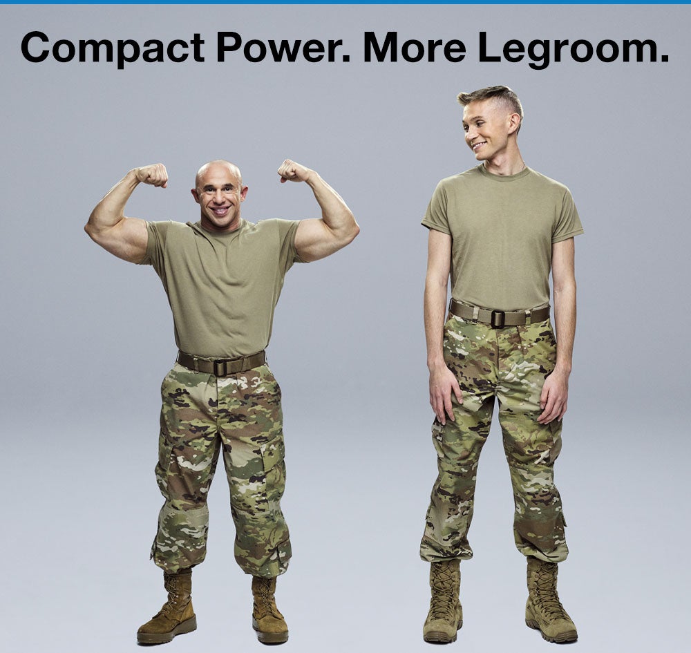 Compact Power. More Legroom. | Military Offer