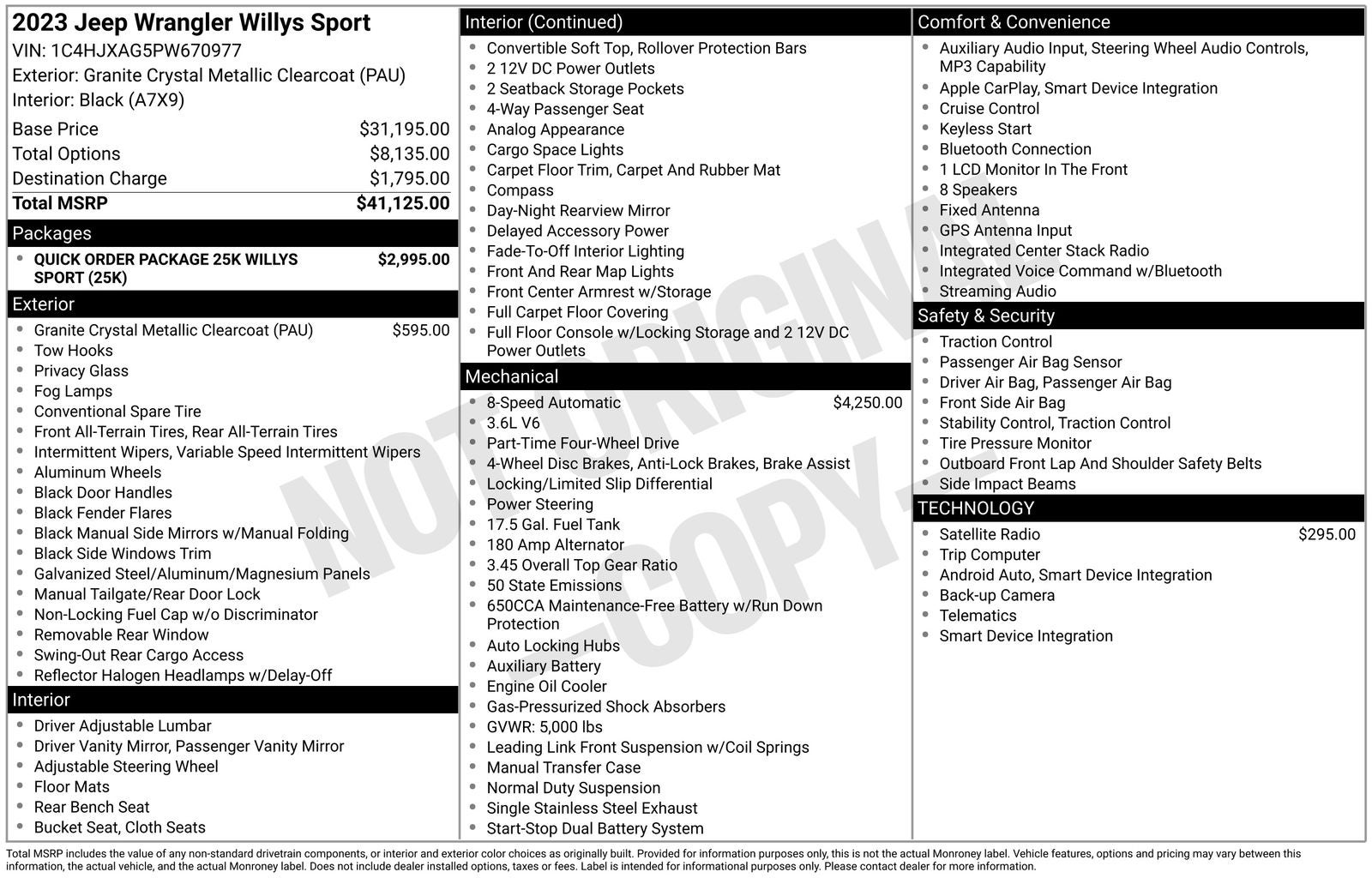 2023 Jeep Wrangler Willys