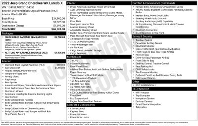 2022 Jeep Grand Cherokee WK Laredo X