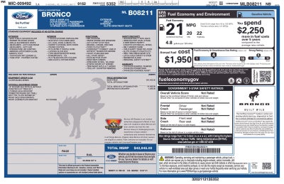 2021 Ford Bronco Outer Banks