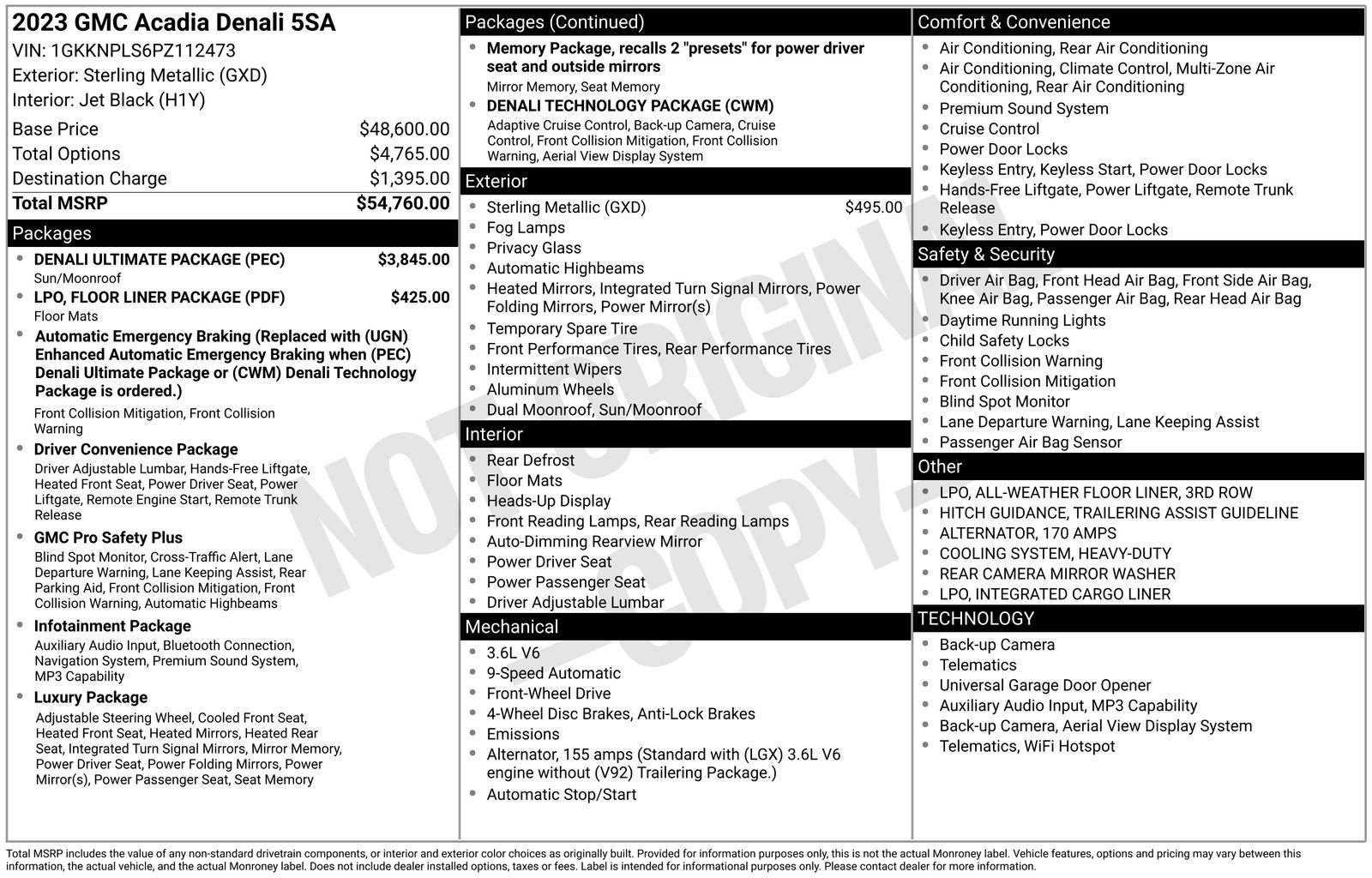 2023 GMC Acadia Denali