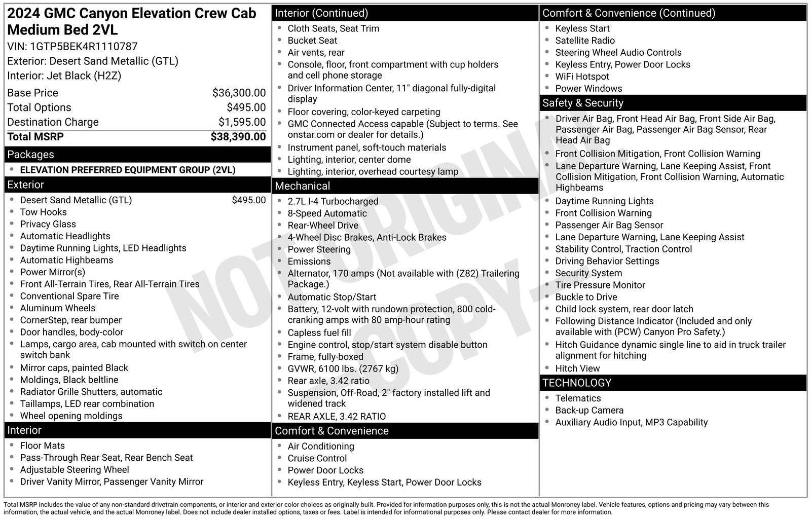 2024 GMC Canyon Elevation