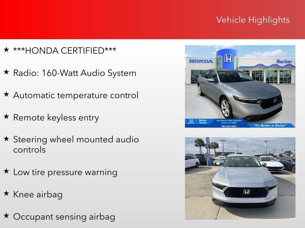 2025 Honda Accord LX