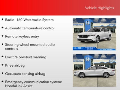 2025 Honda Accord LX