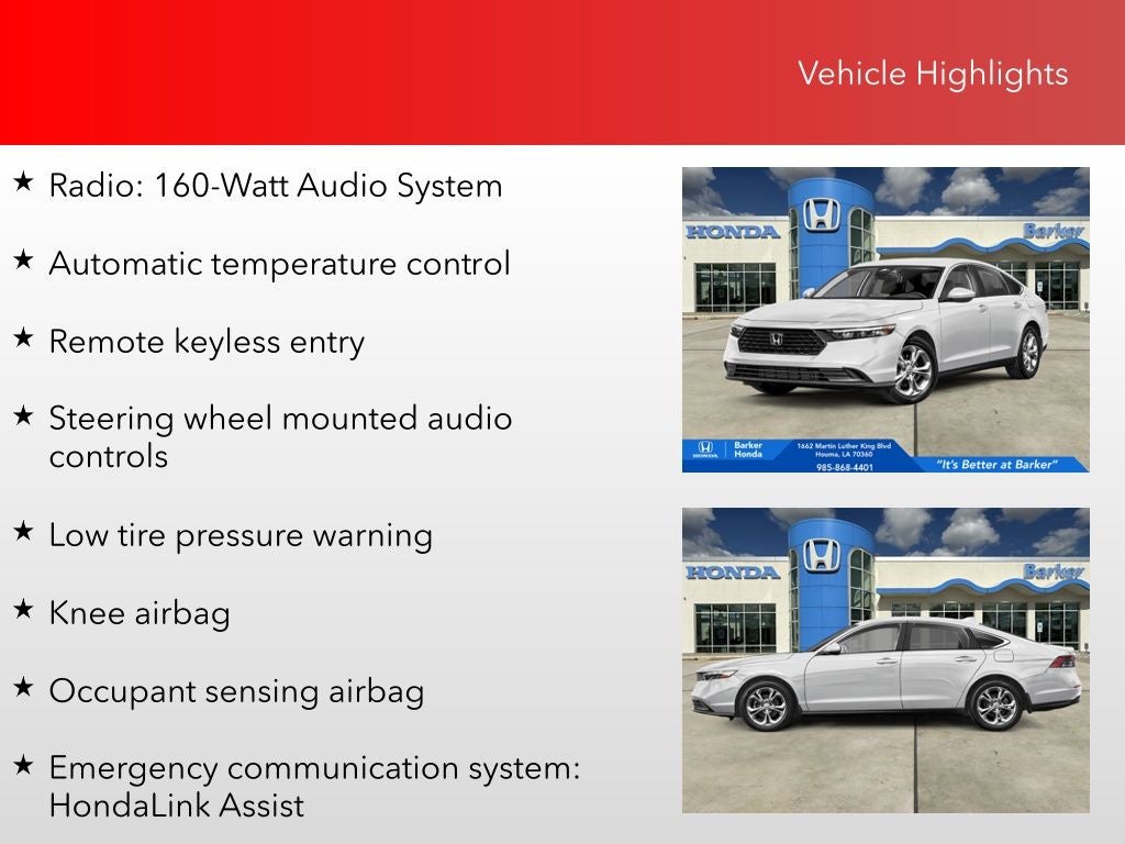 2025 Honda Accord LX