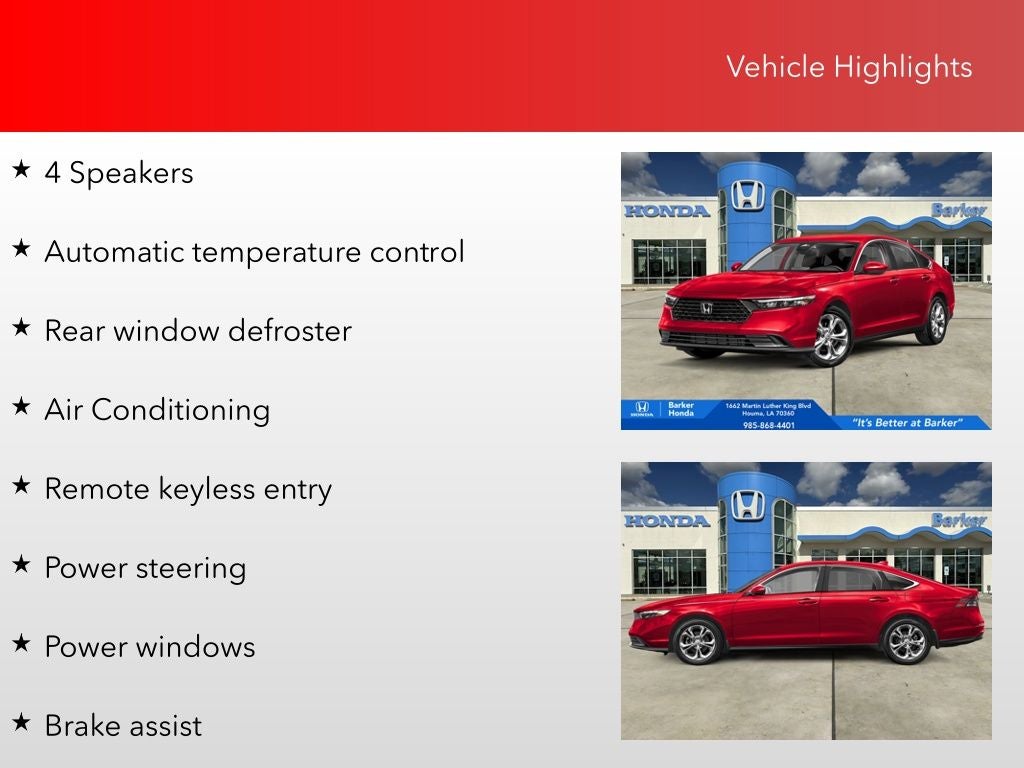 2025 Honda Accord LX