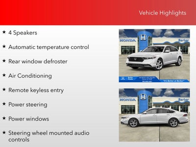 2025 Honda Accord LX