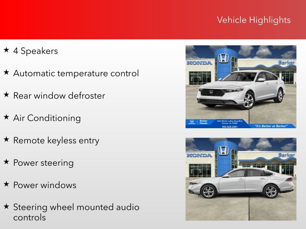 2025 Honda Accord LX