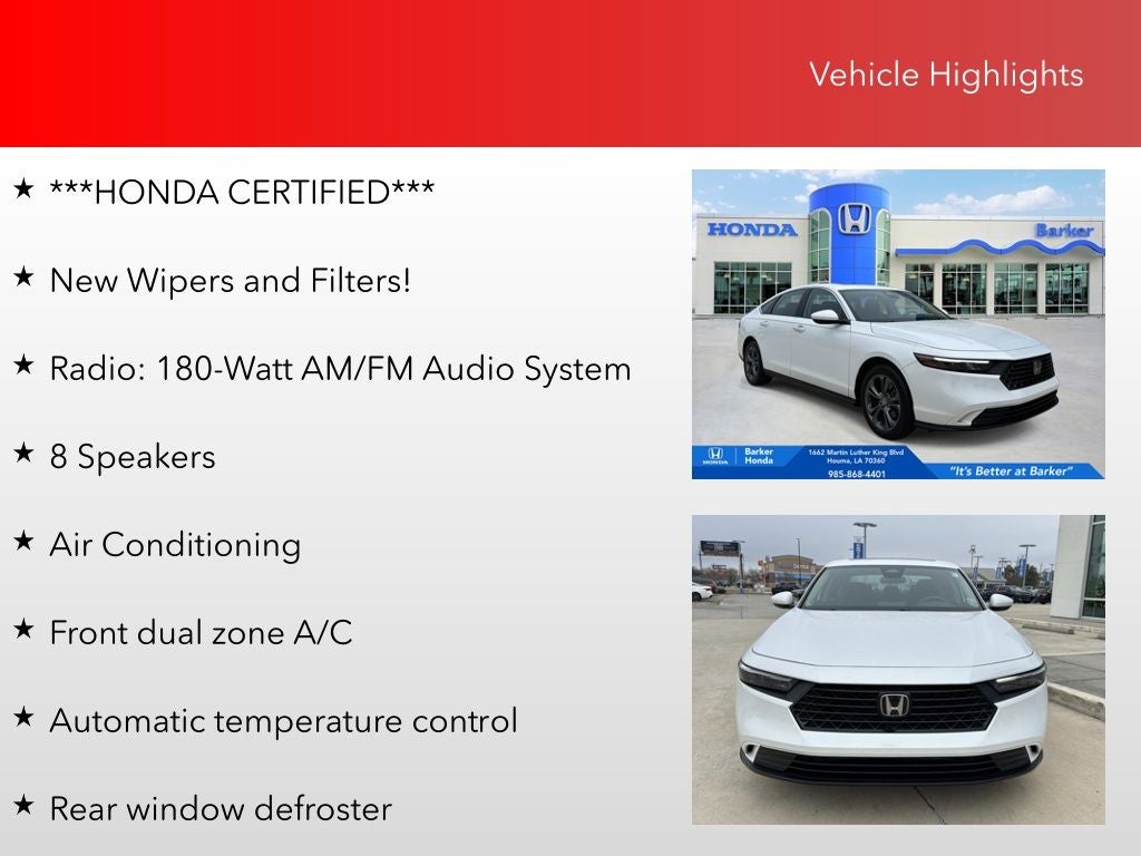 2023 Honda Accord EX