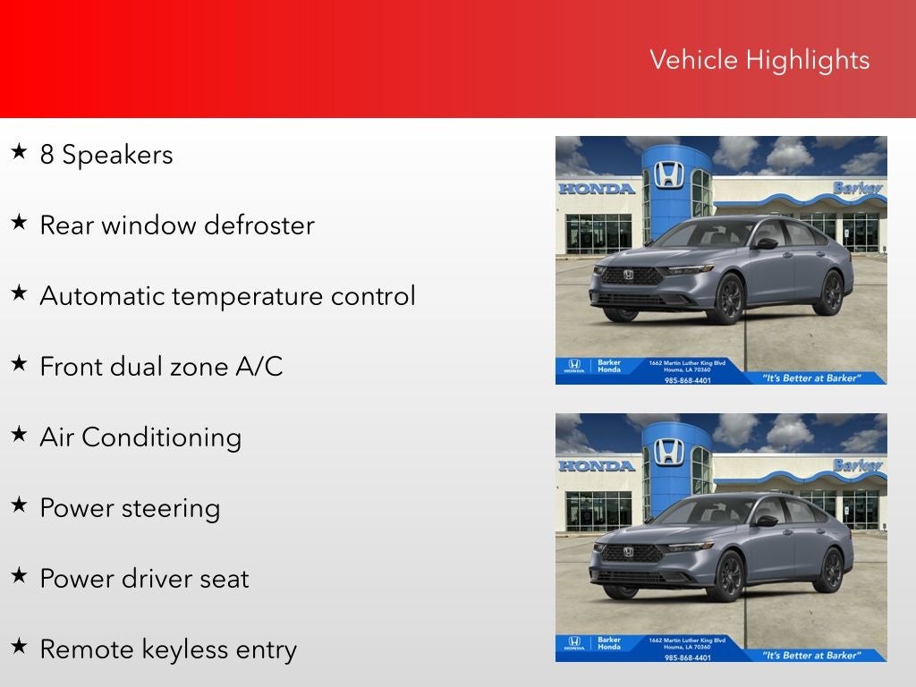 2025 Honda Accord SE