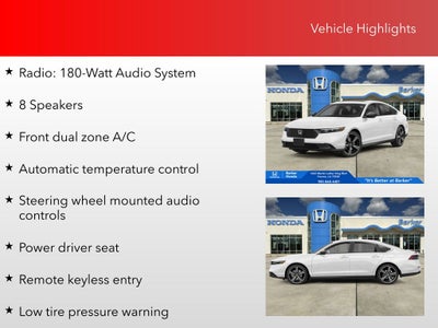 2025 Honda Accord Hybrid Sport