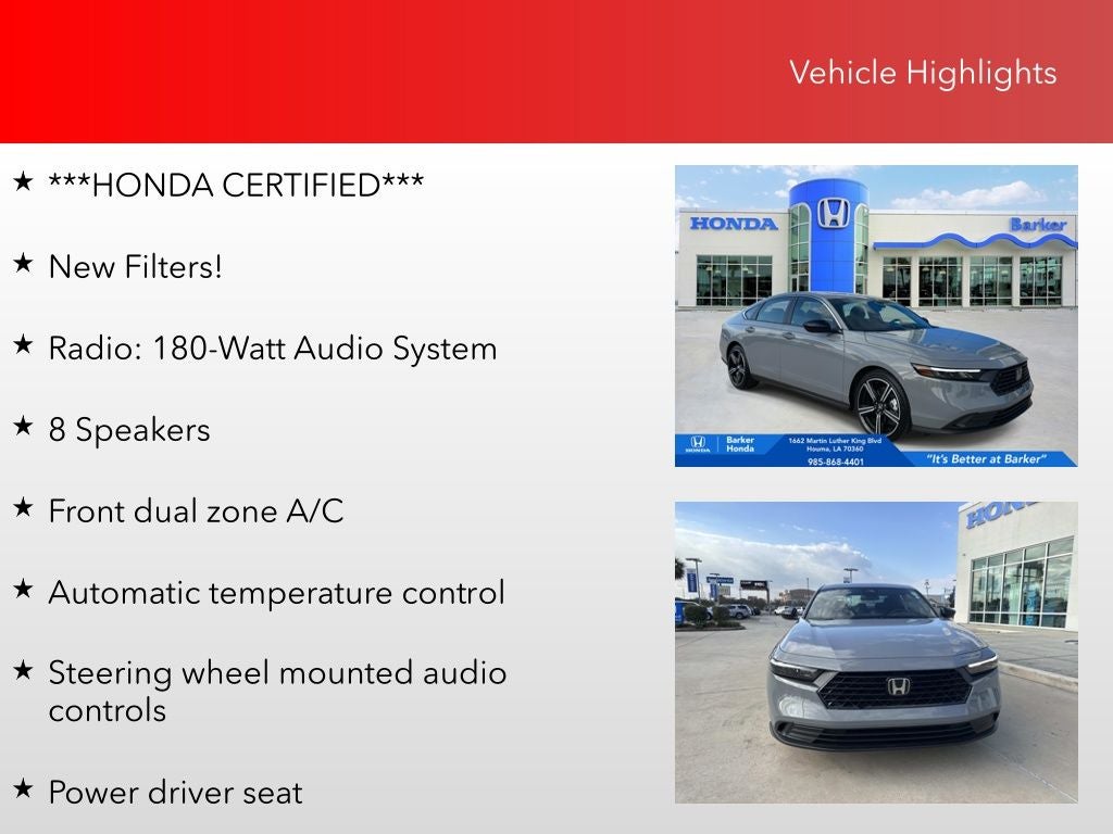 2025 Honda Accord Hybrid Sport