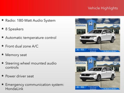 2026 Honda Accord Hybrid EX-L
