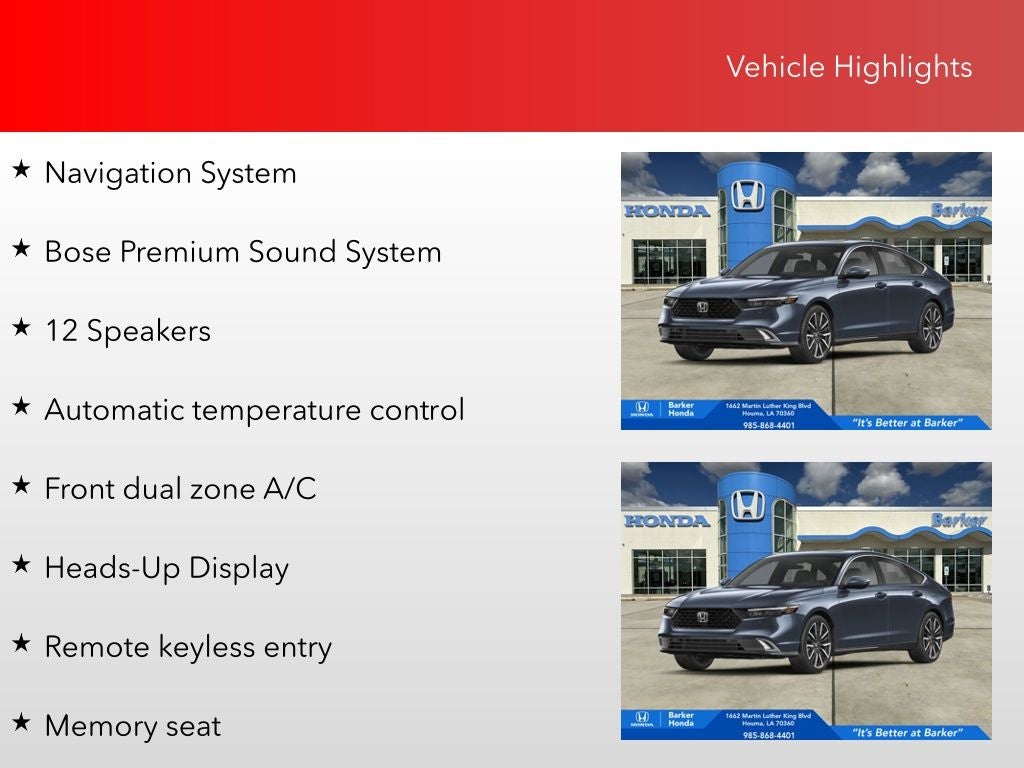 2026 Honda Accord Hybrid Touring