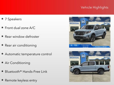 2026 Honda Ridgeline Sport