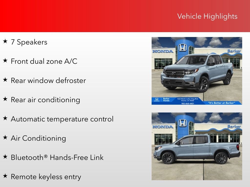 2026 Honda Ridgeline Sport