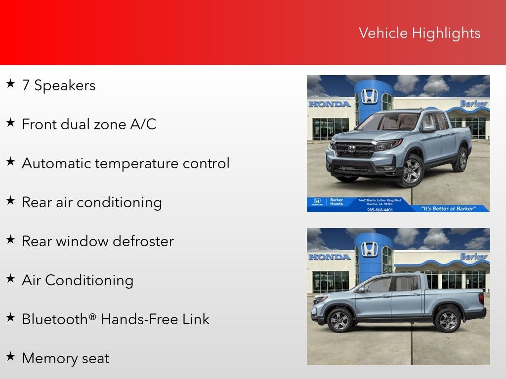 2026 Honda Ridgeline RTL