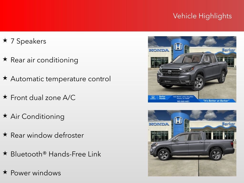 2026 Honda Ridgeline RTL