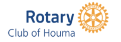 Rotary Club of Houma logo
